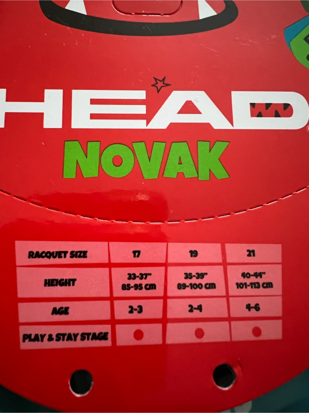 HEAD Novak 19 Junior Tennis Racquet