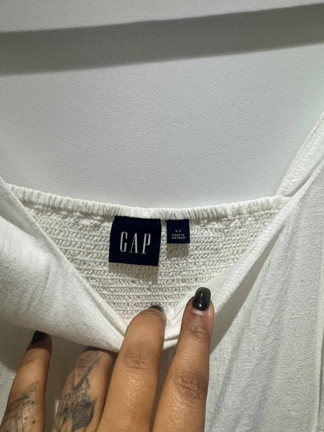 Gap White Midi Dress Size S - photo 3