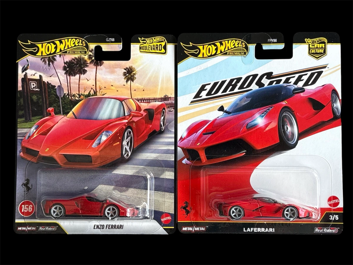 Hot Wheels Premium Ferrari Enzo and LaFerrari Set