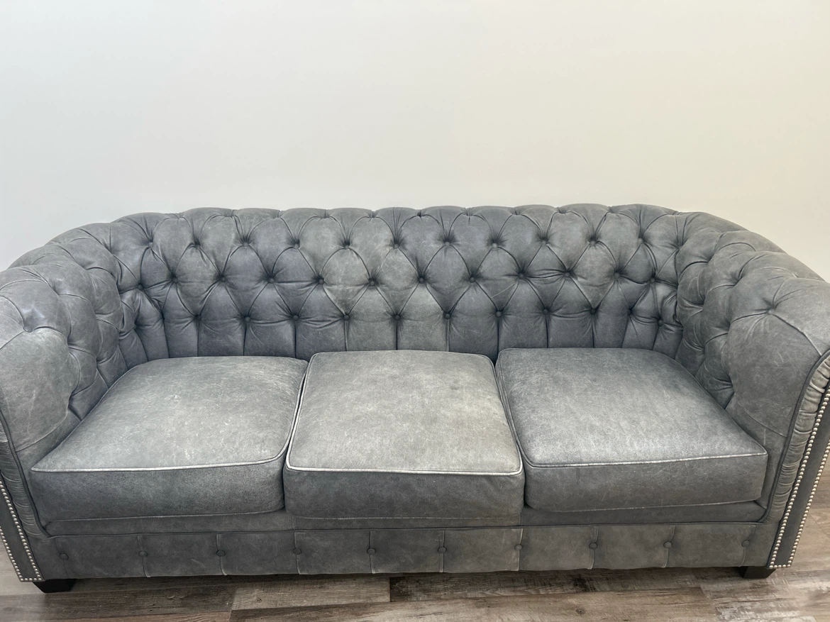 Leather Sofa and Armchair Set