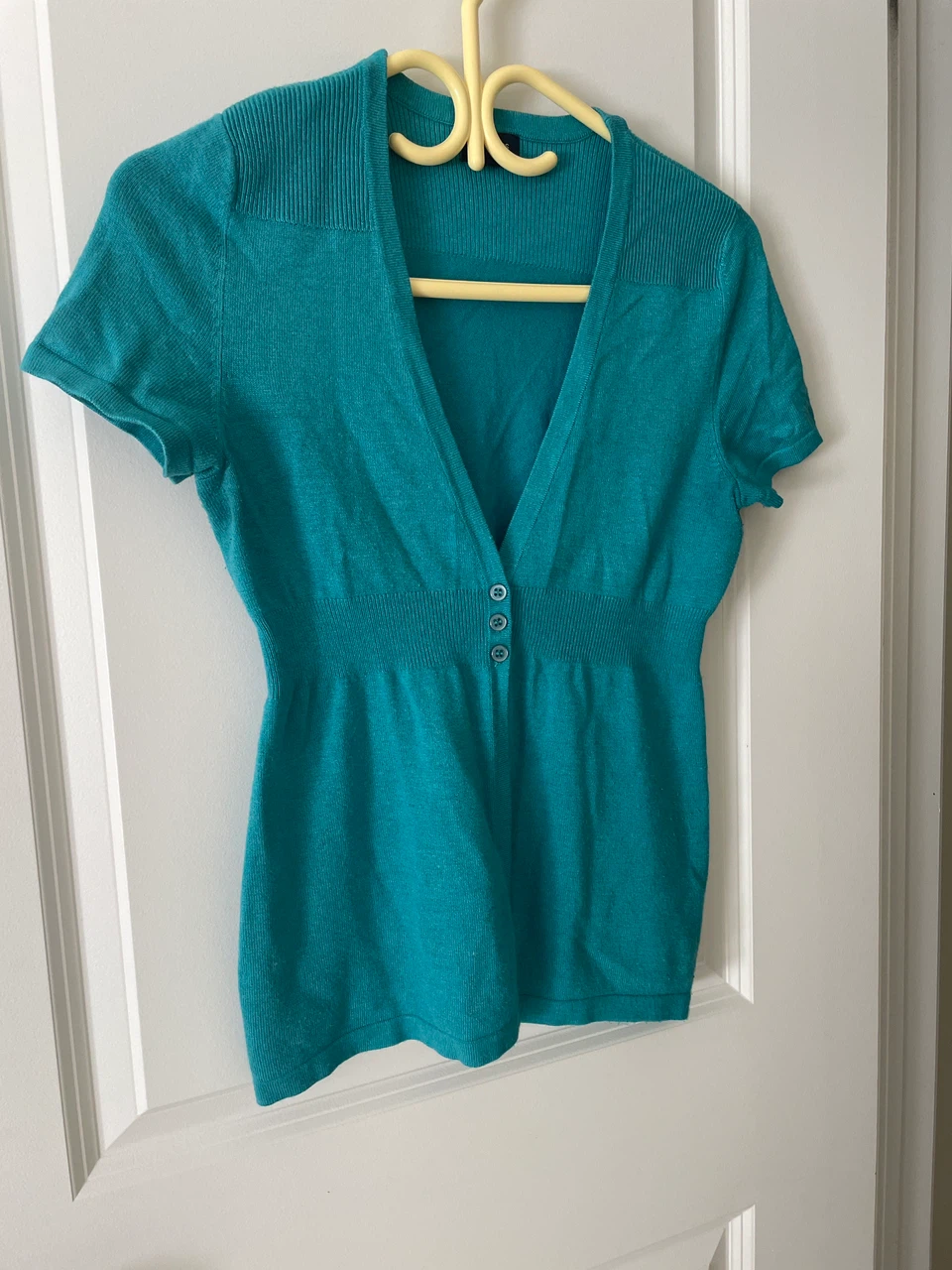 Reitmans Petites Teal Cardigan