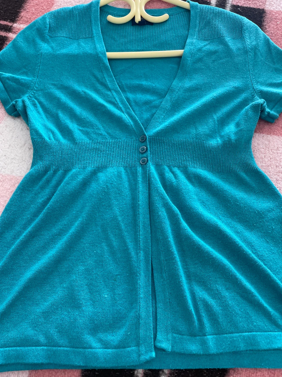 Reitmans Petites Teal Cardigan - photo 4