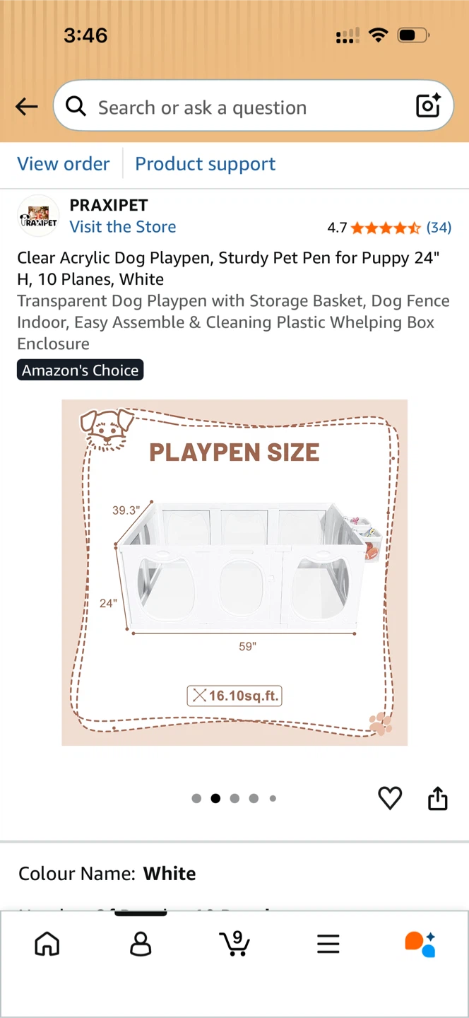 Easy Setup Clear Acrylic Puppy Playpen - photo 4