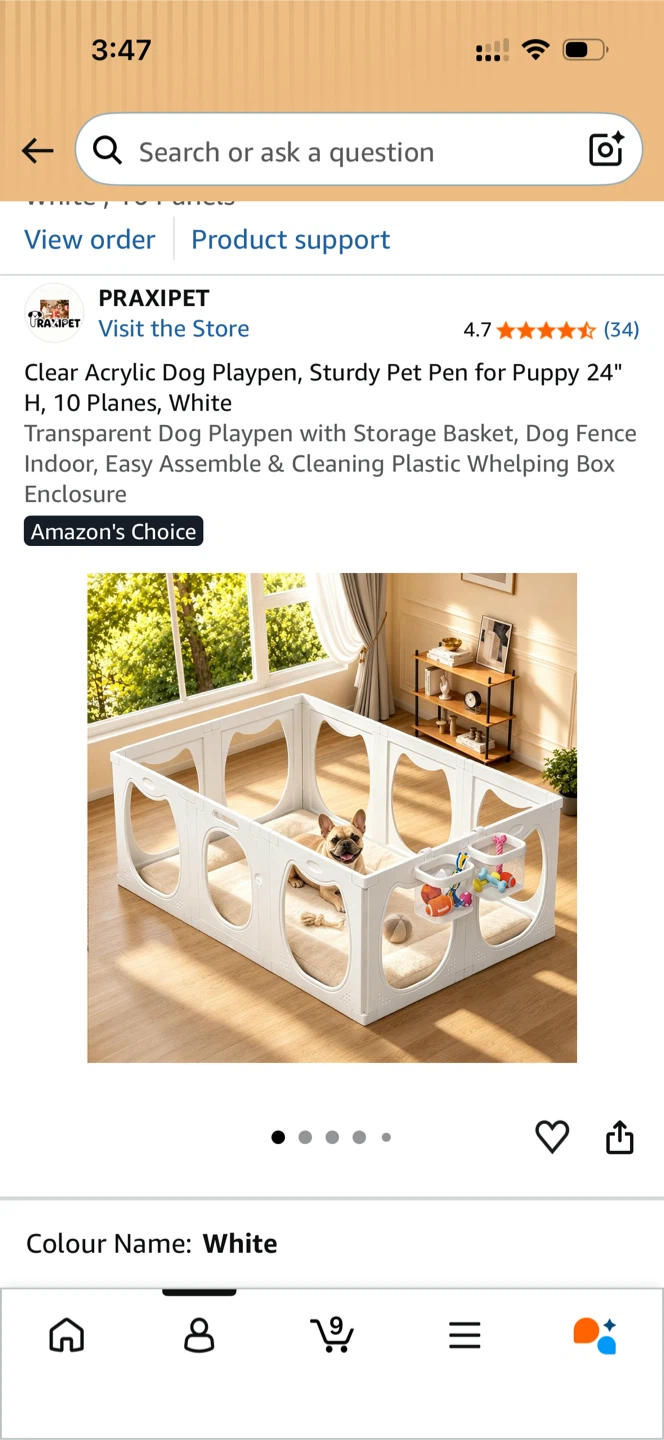 Easy Setup Clear Acrylic Puppy Playpen - photo 5
