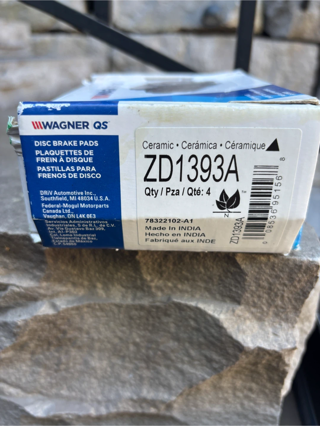 Wagner QS Ceramic Disc Brake Pads ZD1393A