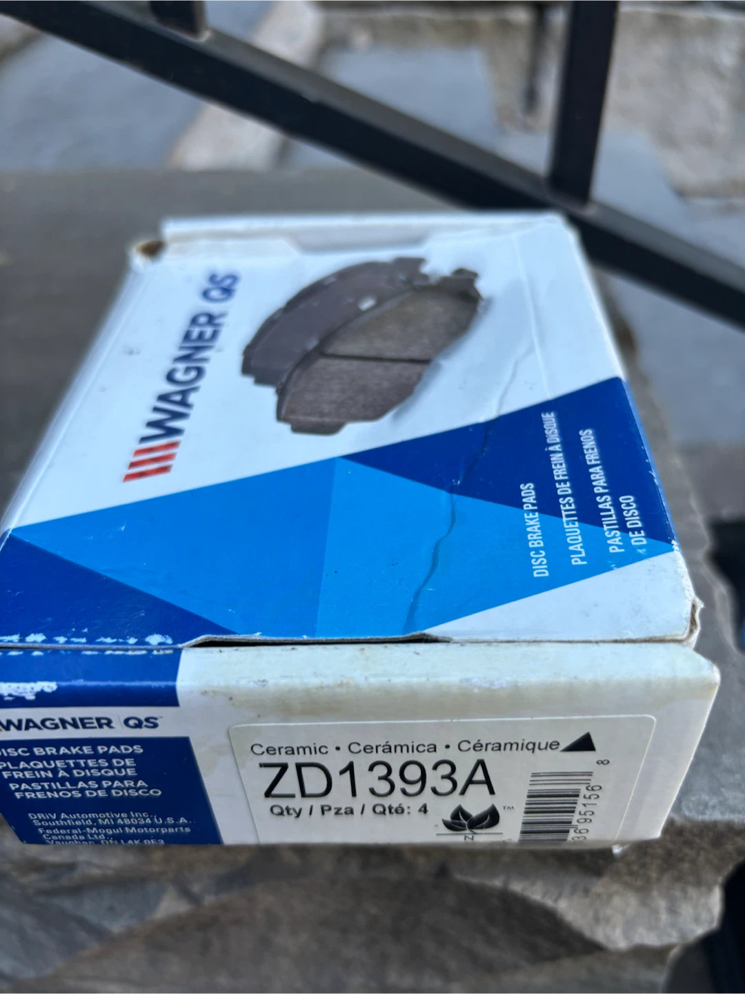Wagner QS Ceramic Disc Brake Pads ZD1393A - photo 2
