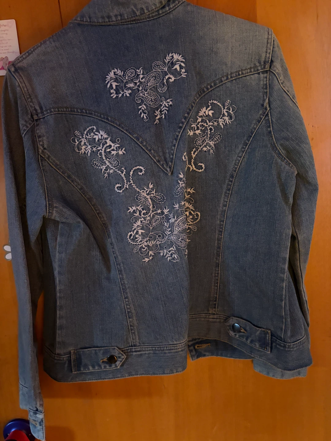 Coldwater Creek embroidered denim jacket - photo 2