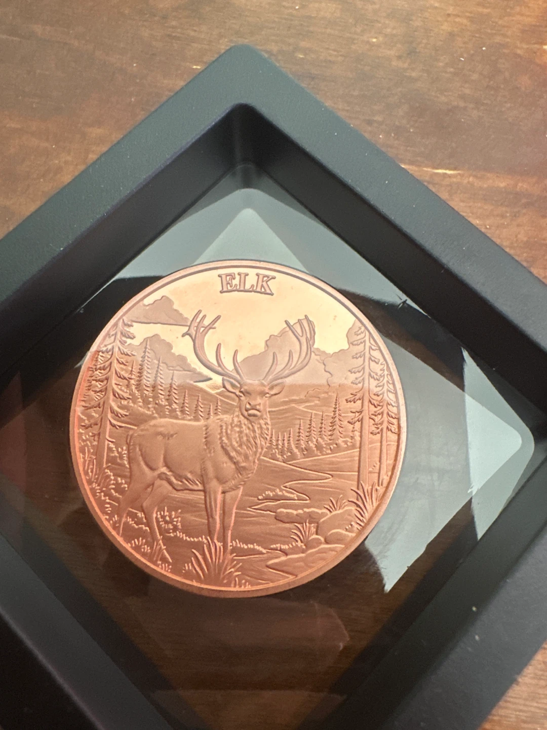 Maple Leaf Mint Elk Pure Copper Coin