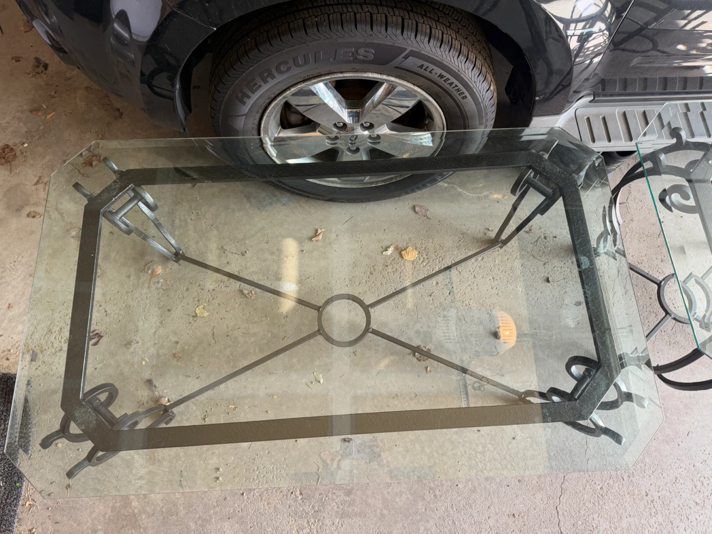 Glass Coffee and End Table Set