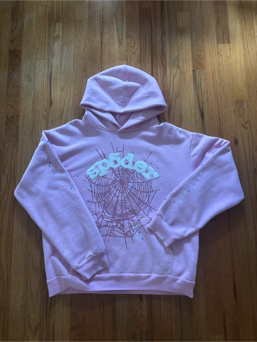REAL SP5DER Pink Hoodie