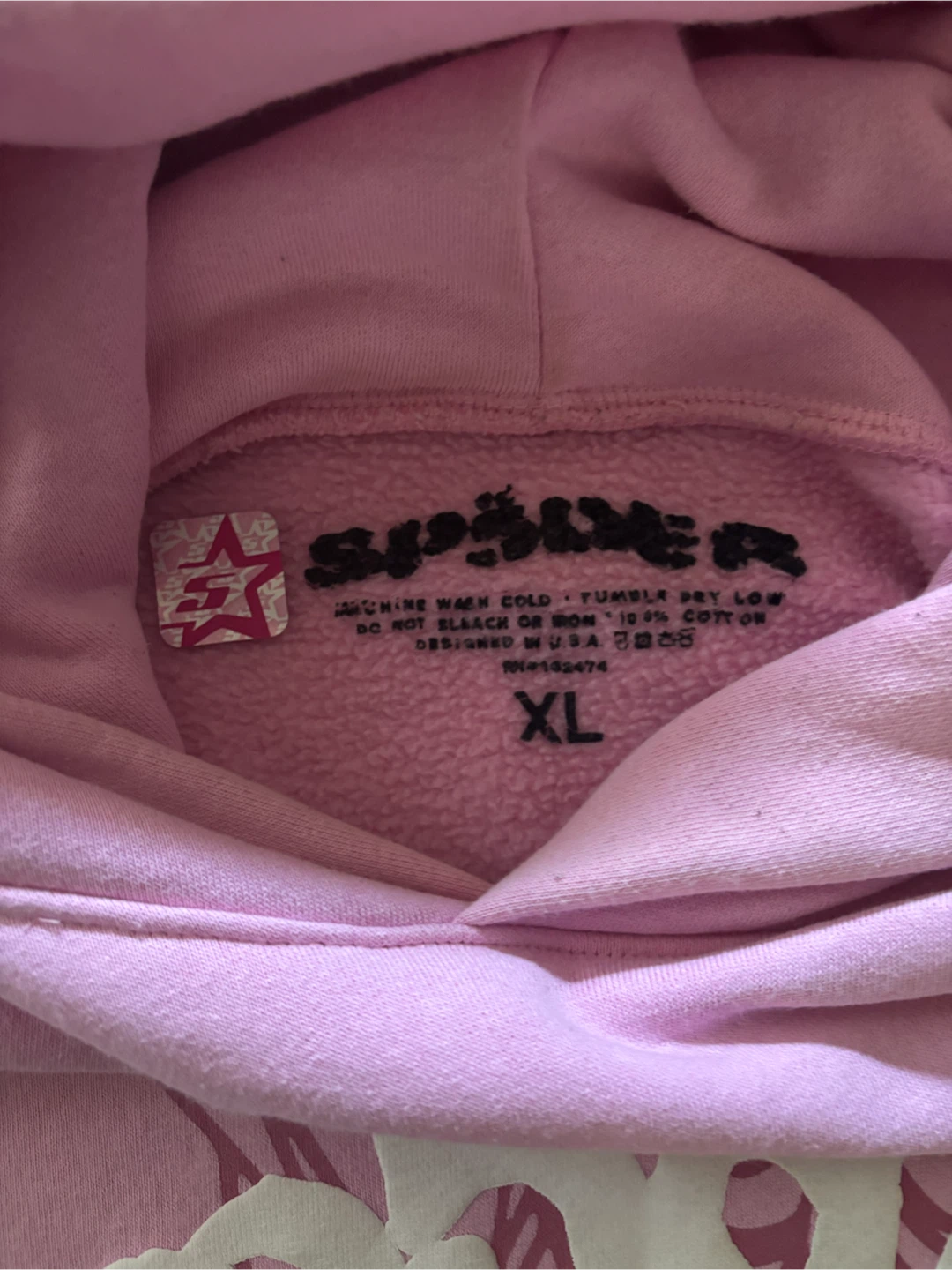 REAL SP5DER Pink Hoodie - photo 4