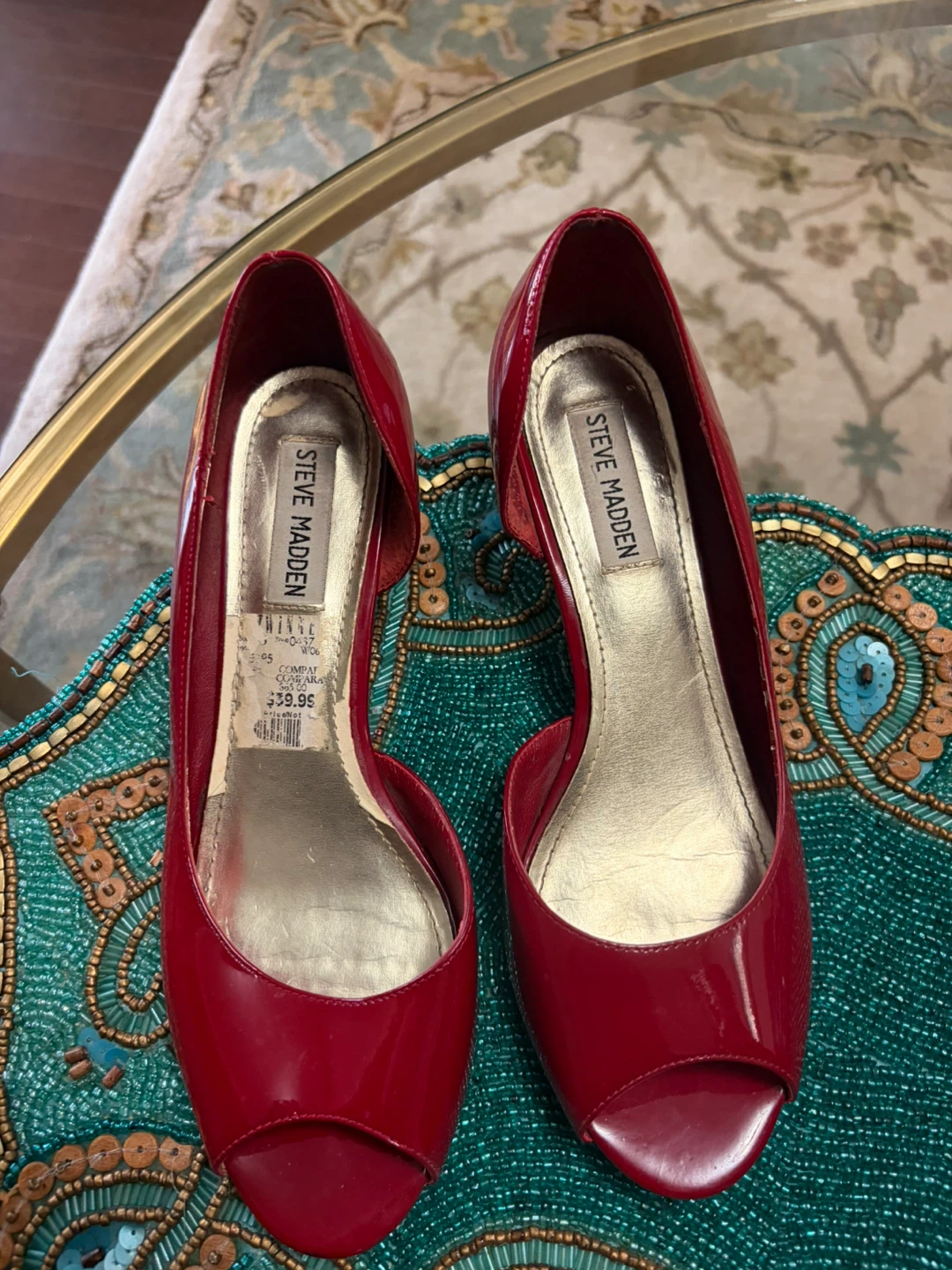 Steve Madden Red Patent Heels
