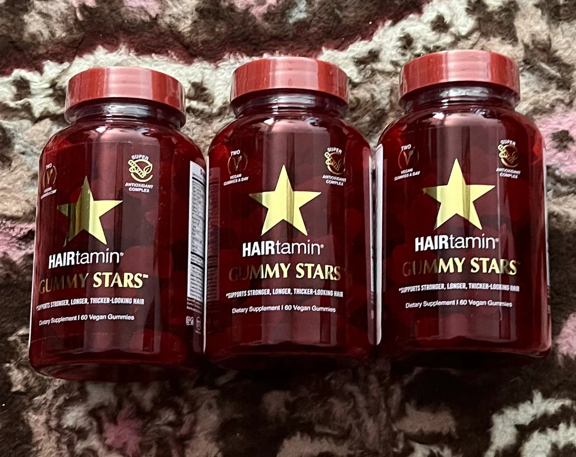 3 Bottles of HAIRtamin Gummy Stars