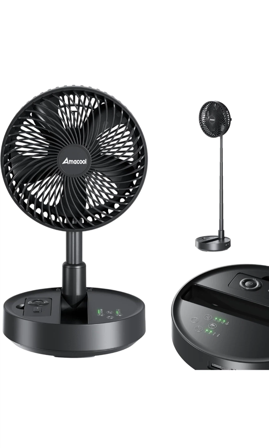 Amacool Foldable Oscillating Pedestal Fan