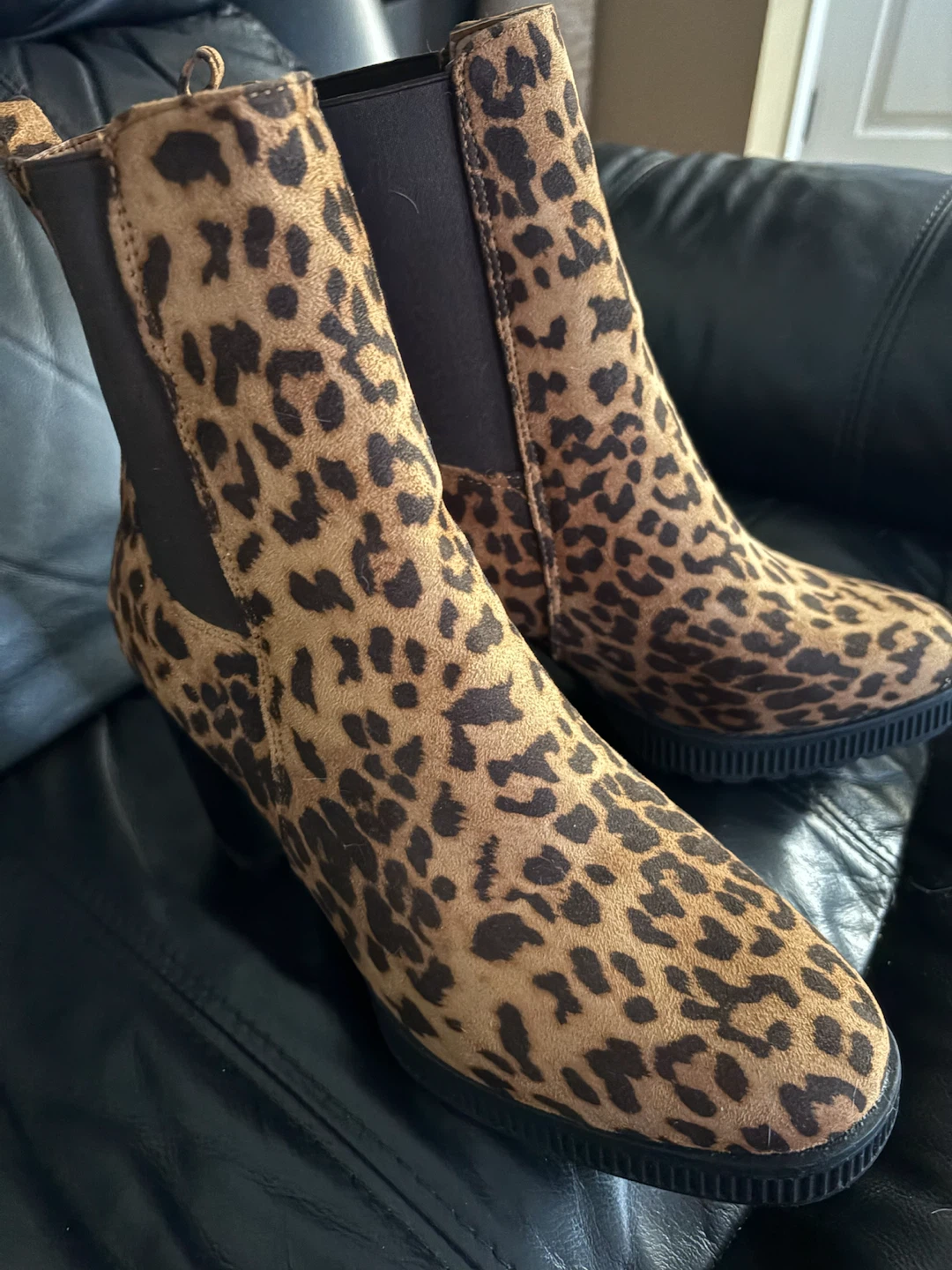 Seven7 Leopard Print Ankle Boots - photo 2
