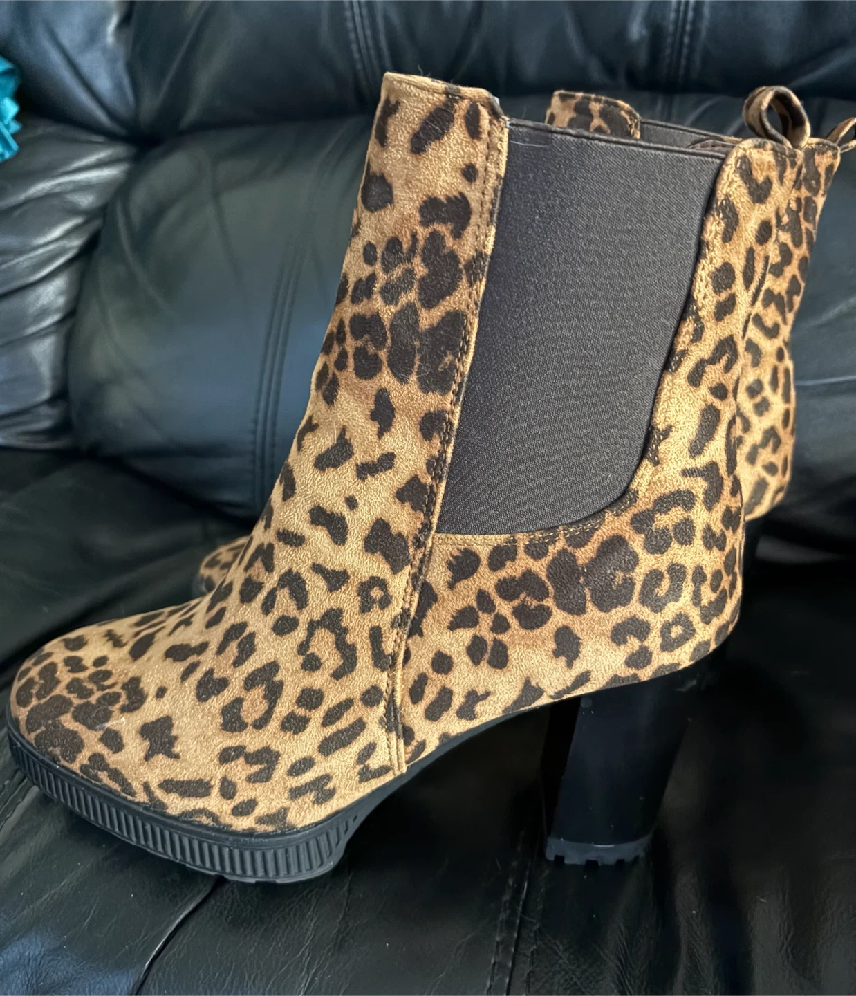Seven7 Leopard Print Ankle Boots - photo 3