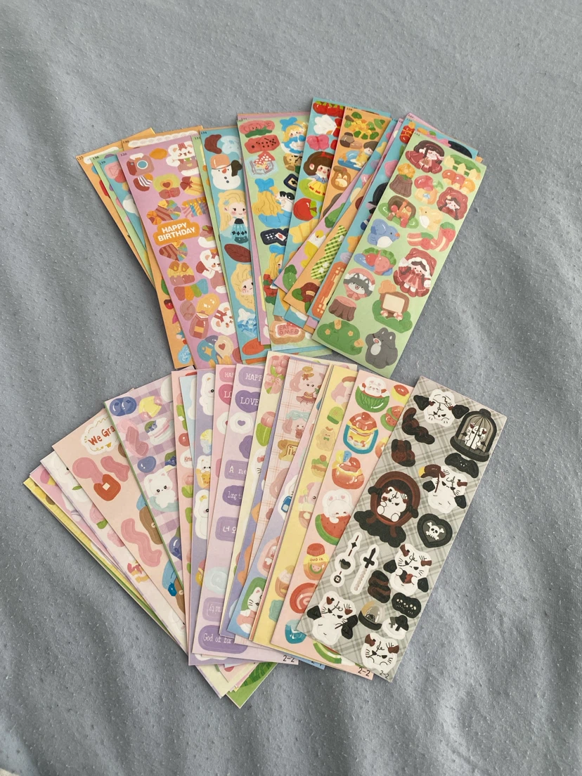 Mystery assorted collection of sticker sheets