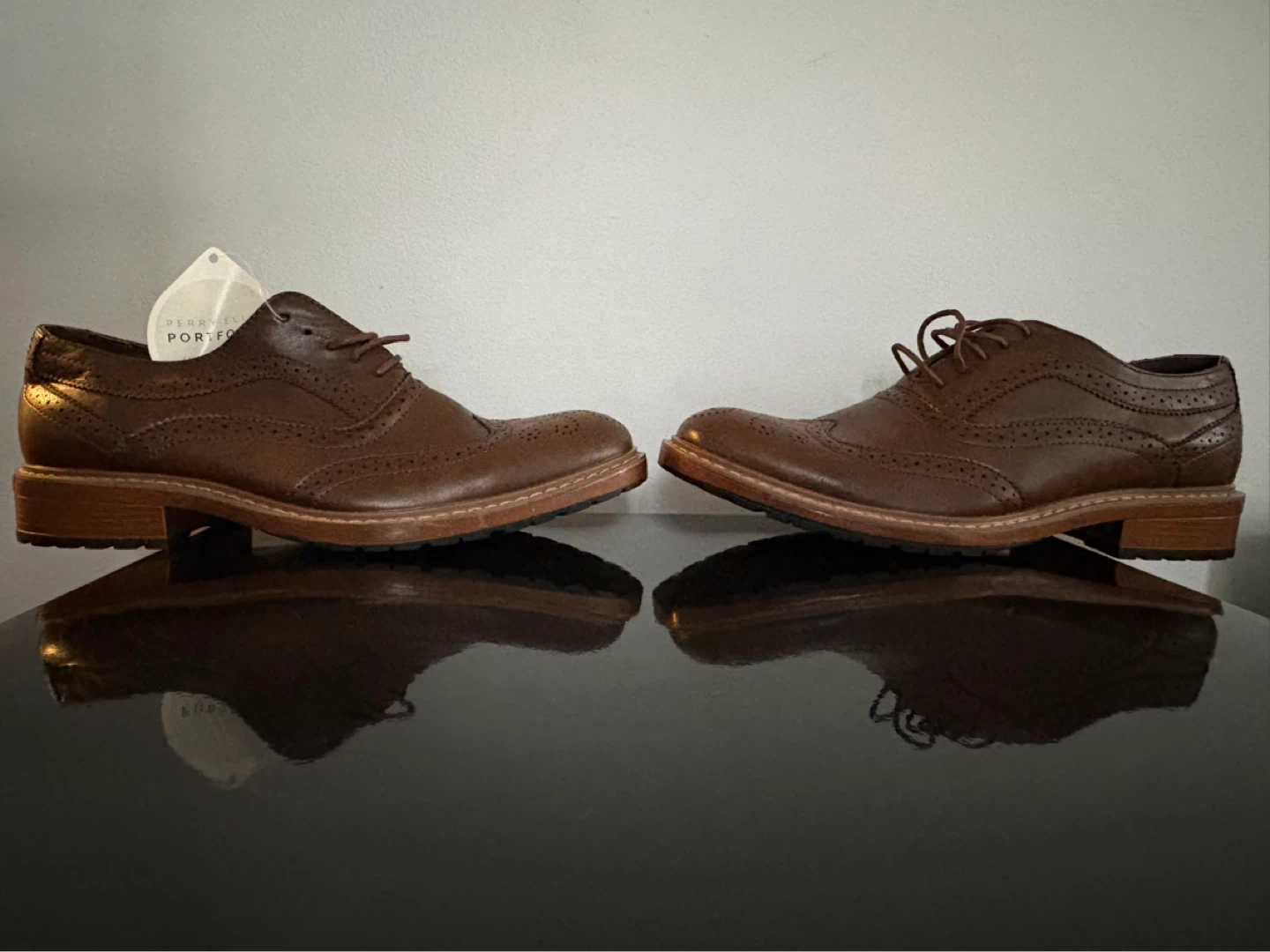 Perry Ellis Portfolio Ultra Foam Brown Brogues