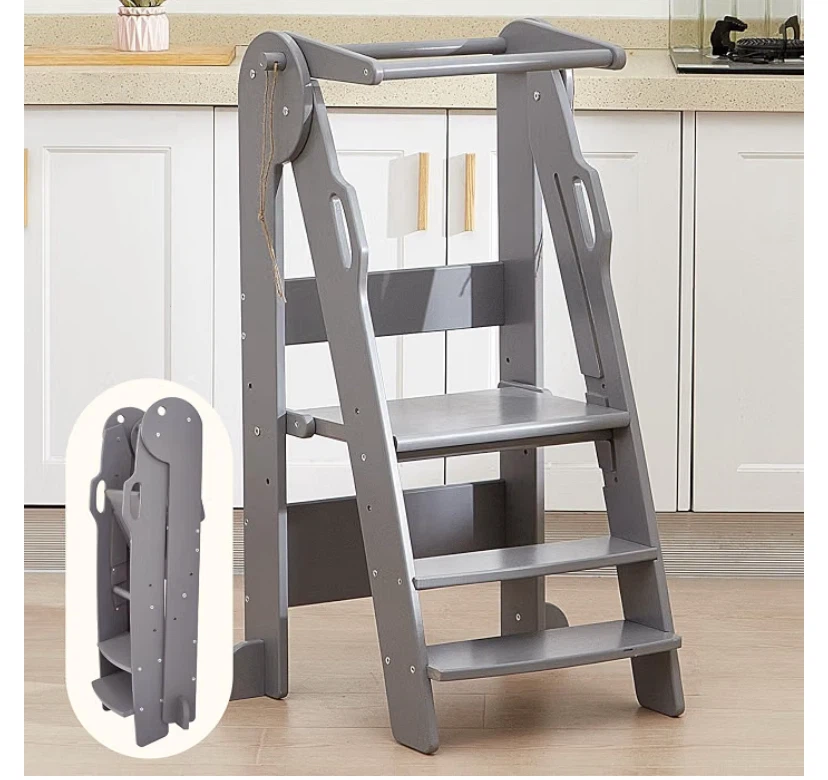 Foldable Kitchen Step Stool for Kids