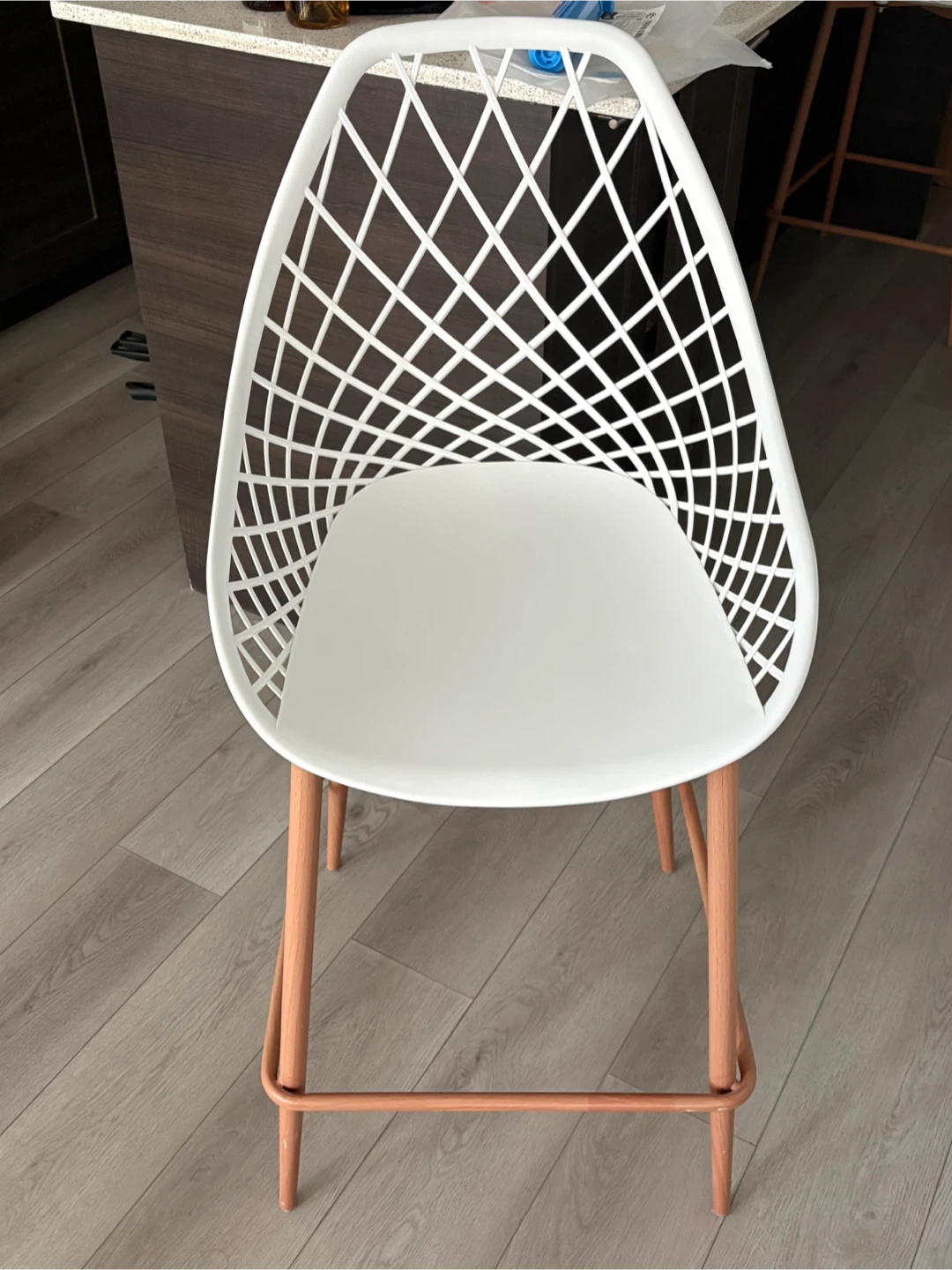 Set of 2 White Bar Stools - photo 2