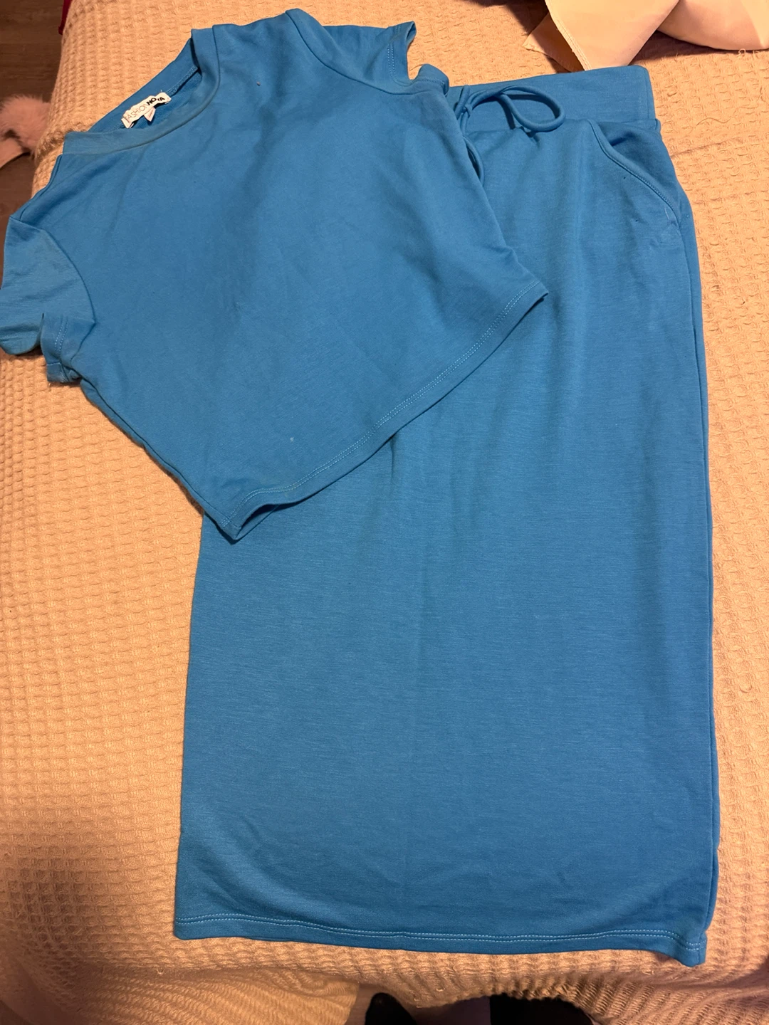 Fashion Nova Blue Matching Set