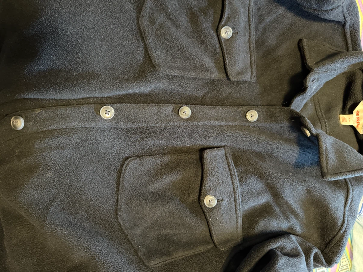 Joe Fresh Black Fleece Shirt Jacket