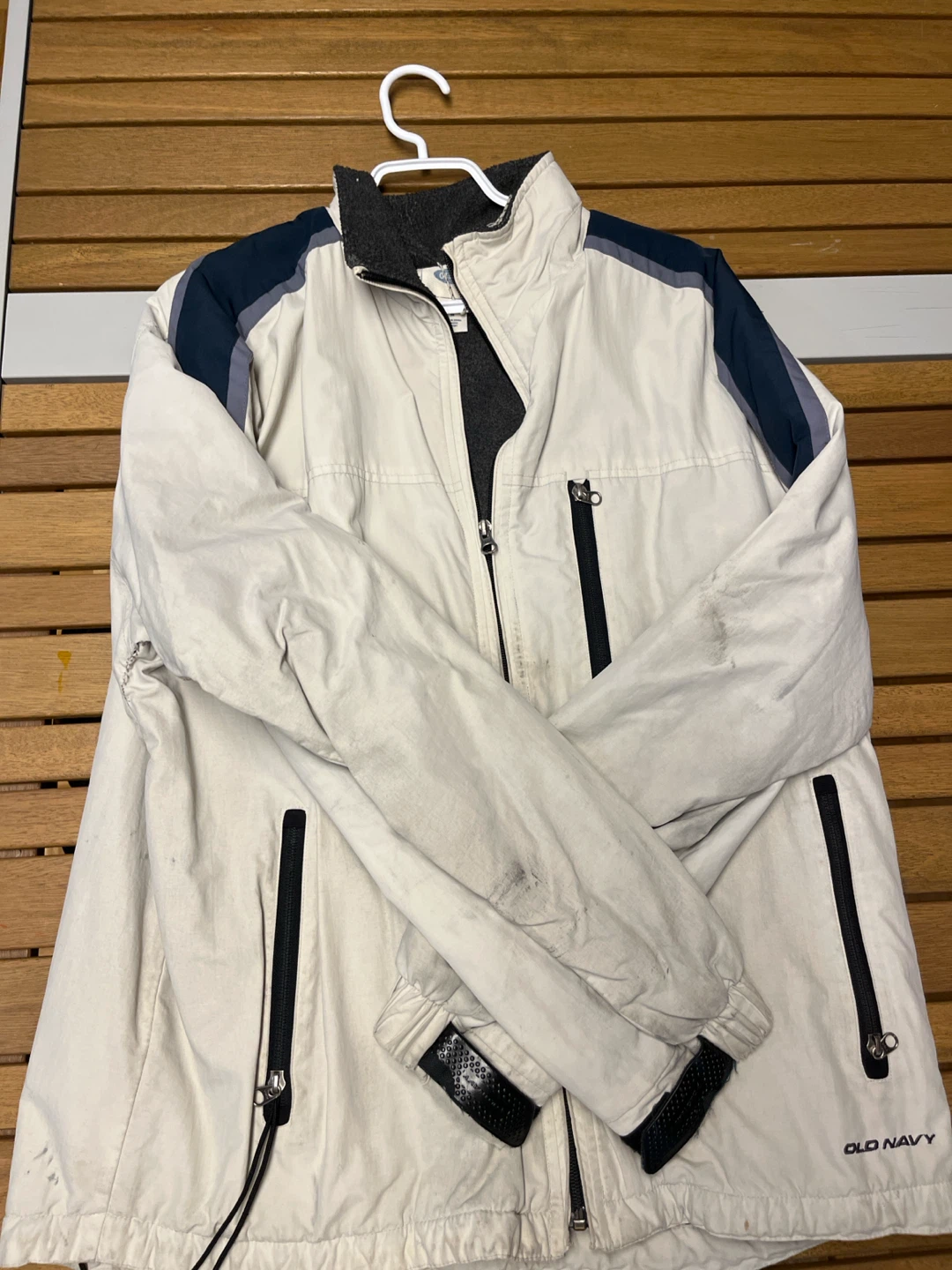 Vintage Old Navy fleece-lined windbreaker