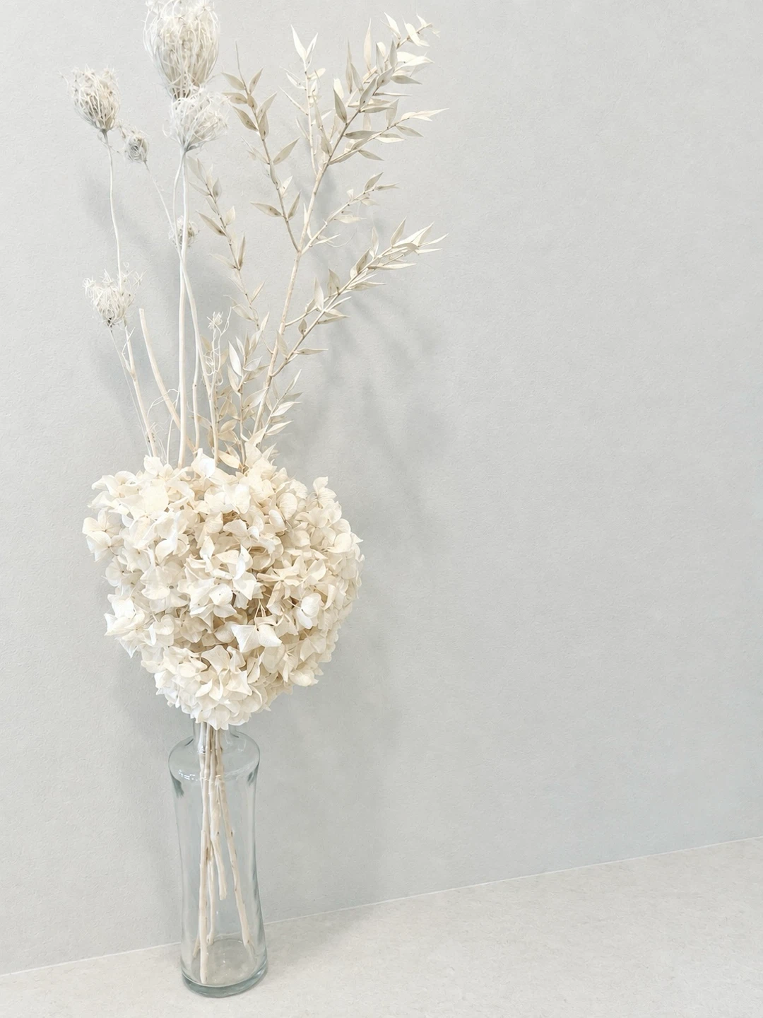 Flower Arrangement with Glass Vase