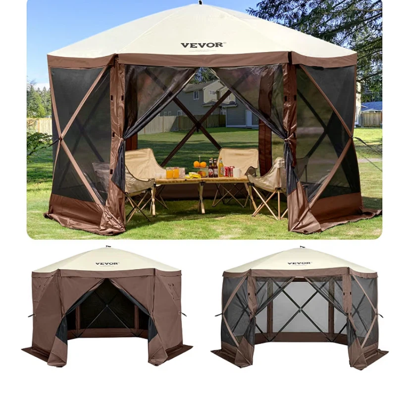 VEVOR 10x10 ft Pop-Up Canopy Screen Tent - photo 4