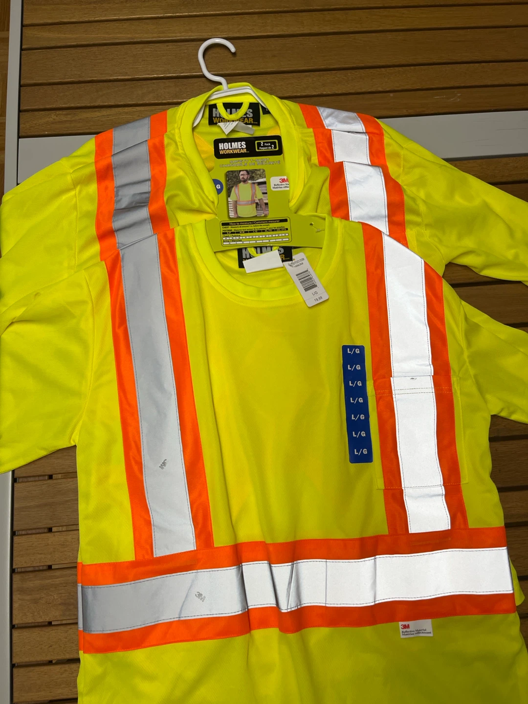 (NEW) Holmes Workwear Safety Shirts 2 Pack