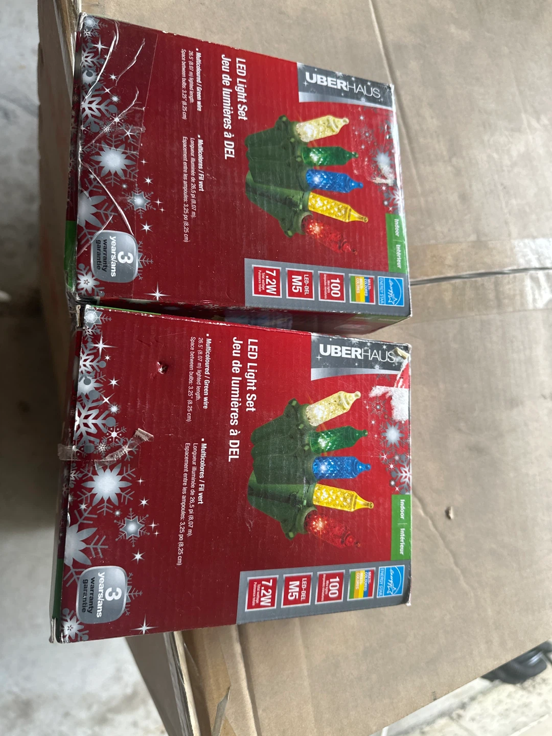 3 Boxes of UBERHAUS Multicoloured LED Light Sets