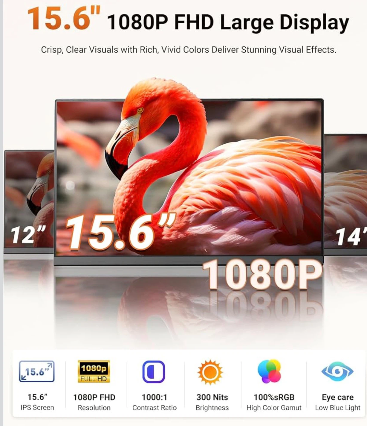 Zerfis 15.6 inch Portable Monitor - photo 2