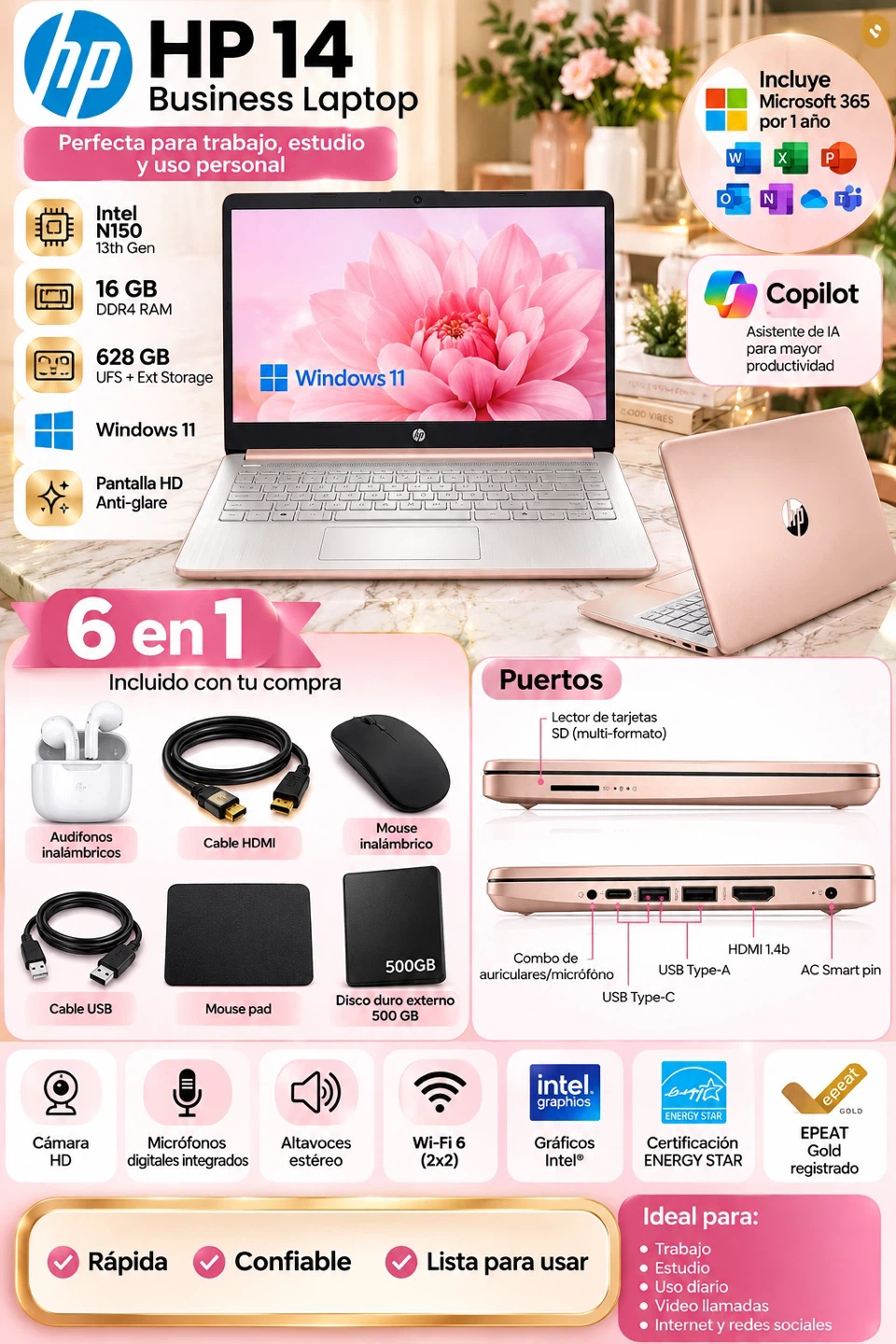 HP 14 Business Laptop Value Pack - photo 3