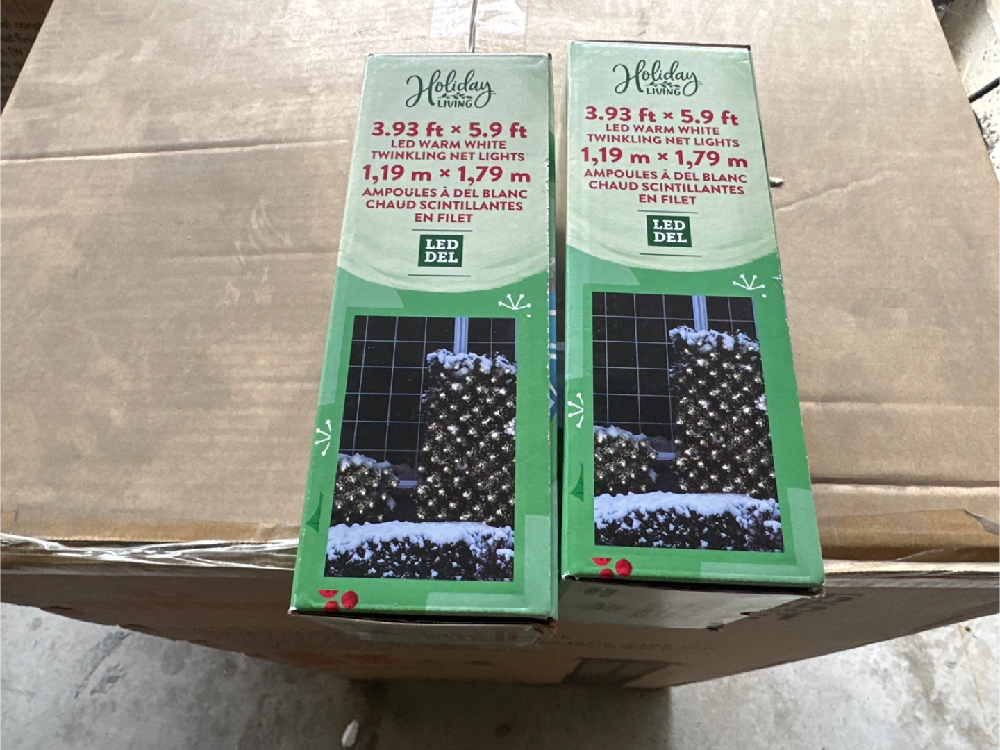 Two Holiday Living LED Warm White Twinkling Net Lights - photo 2