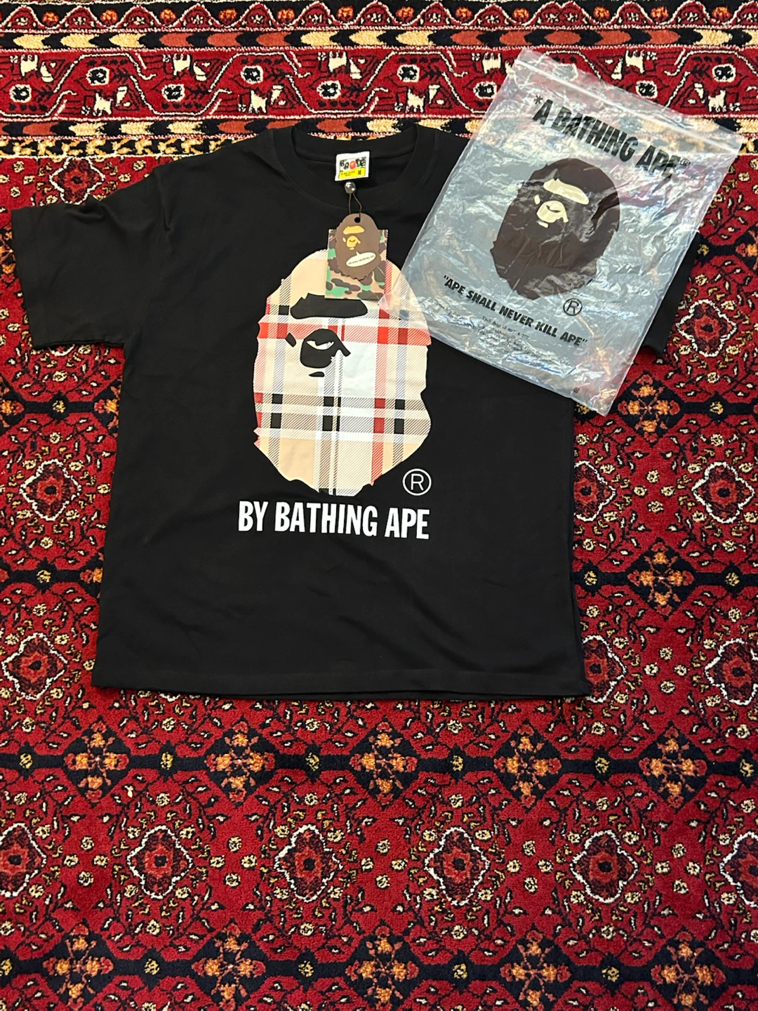 A Bathing Ape Black T-Shirt, Medium