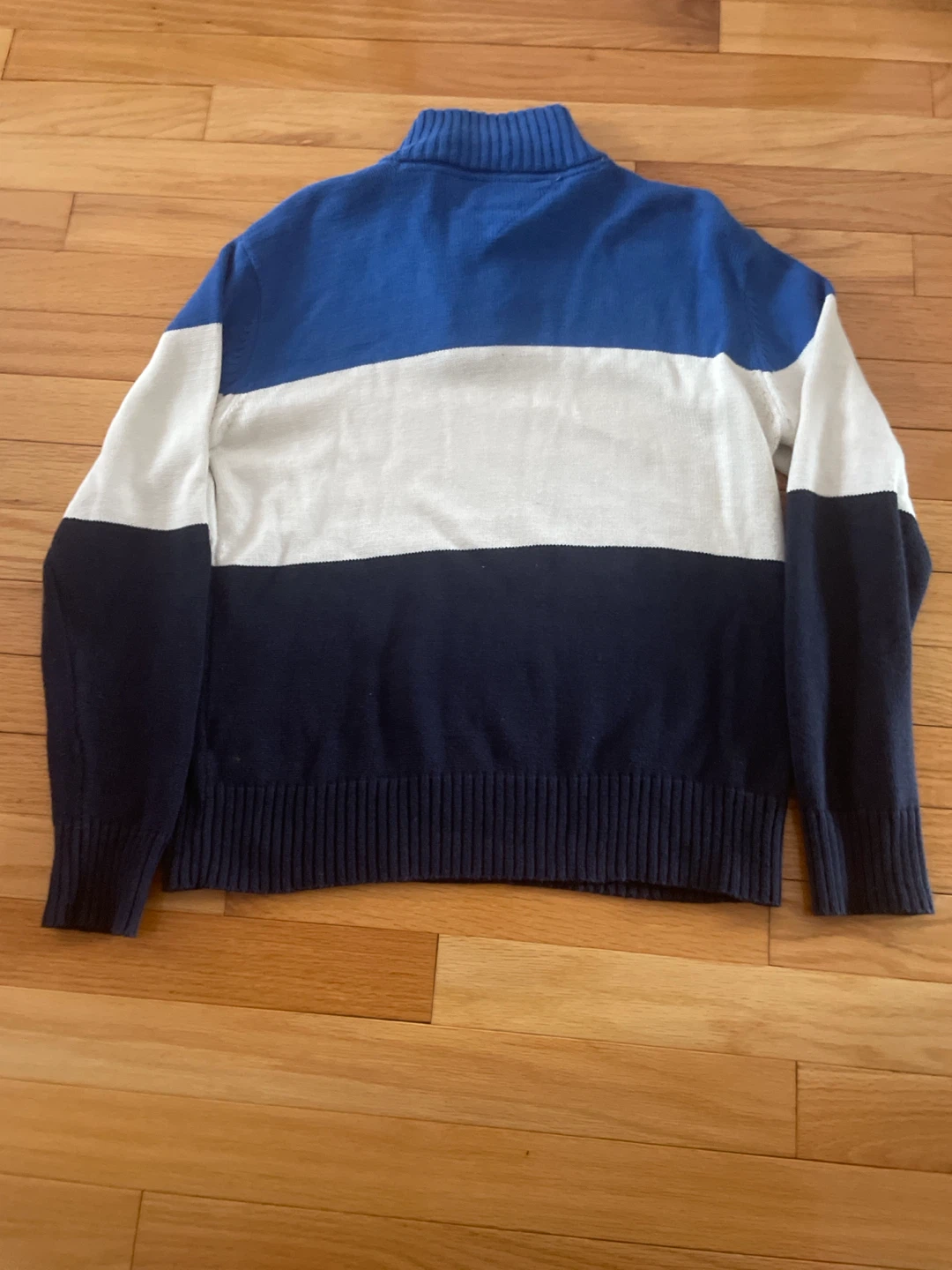 Tommy Hilfiger boys Quarter-Zip Sweater Blue White Navy - photo 4