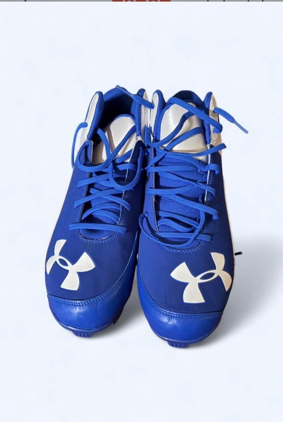 Under Armour Blue and White Cleats