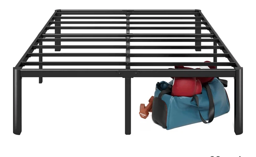 New Full Size Metal Bed Frame - Black