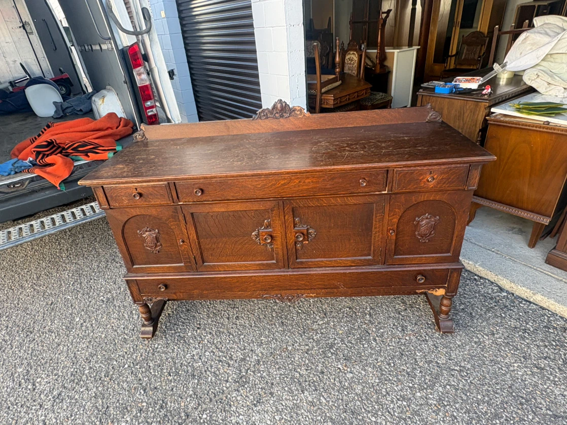 Free delivery Antique Oak Sideboard Buffet