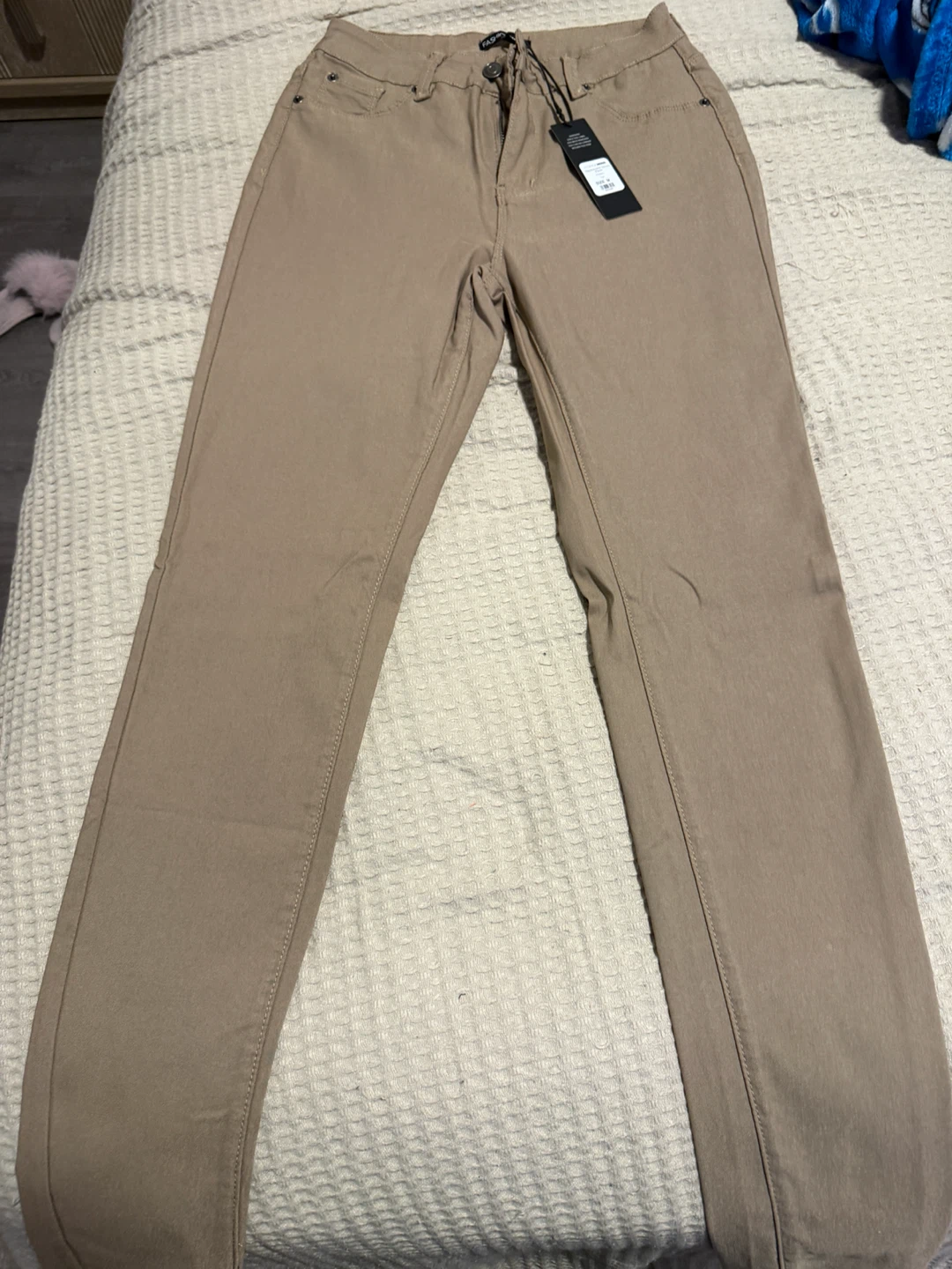 Fashion Nova Hyperstretch Skinny Pants Tan