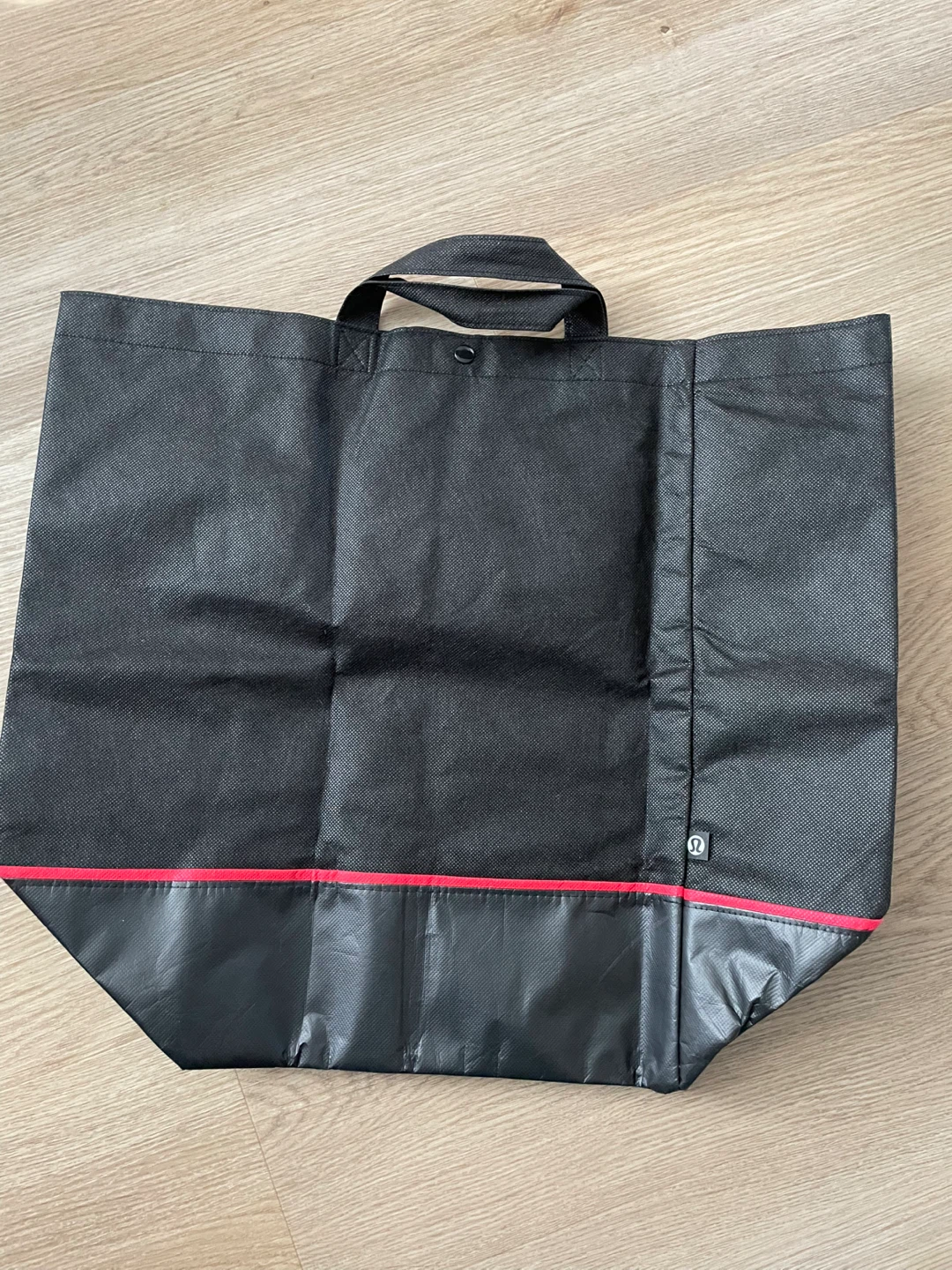 Lululemon Black Shopping Tote Bag