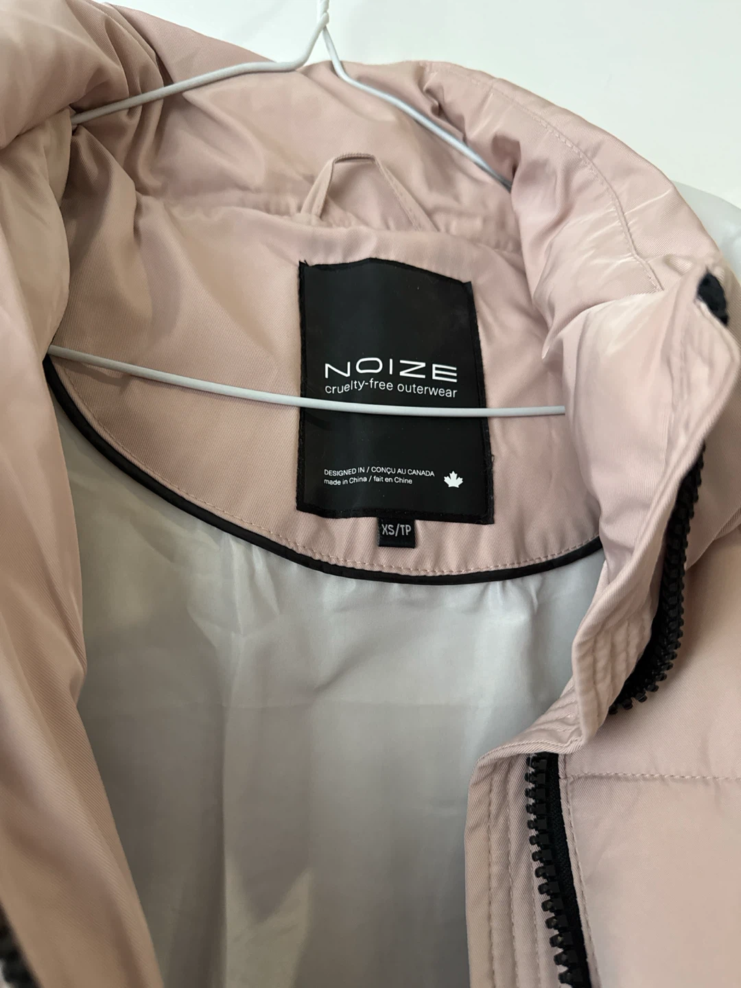 NOIZE Cruelty-Free Long Puffer Jacket - Blush Pink - photo 3