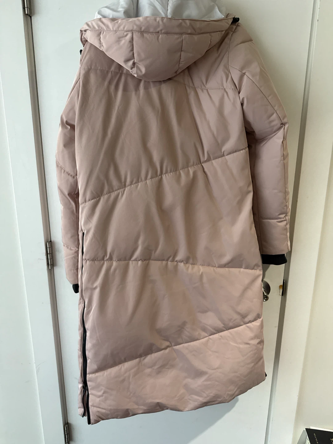NOIZE Cruelty-Free Long Puffer Jacket - Blush Pink - photo 4