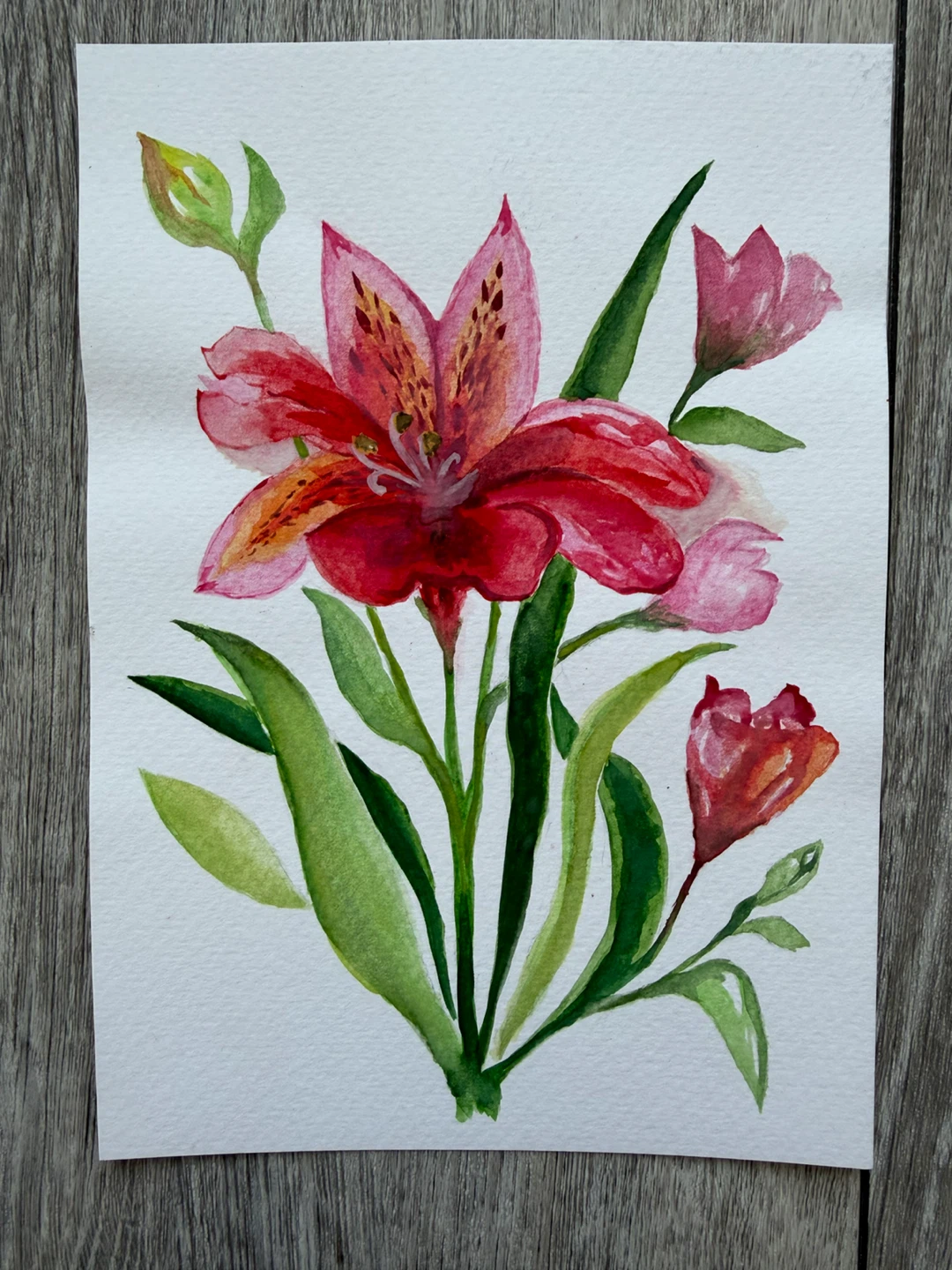 Set of 7 Original Watercolor Paintings (A5 size) - photo 3