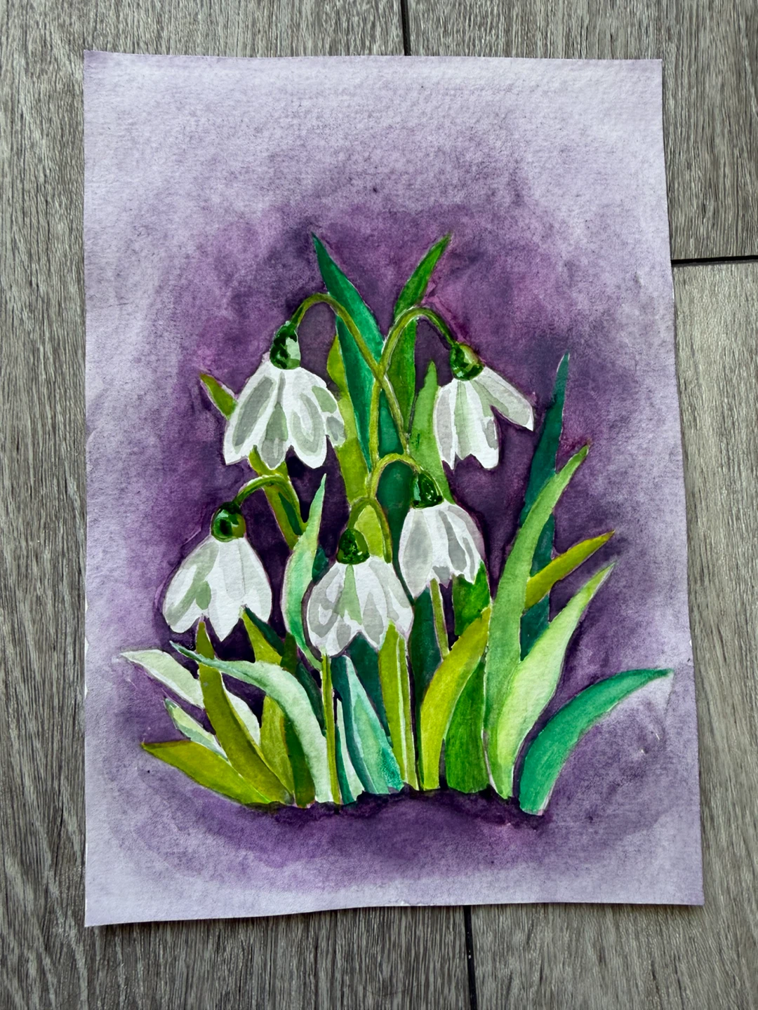 Set of 7 Original Watercolor Paintings (A5 size) - photo 5
