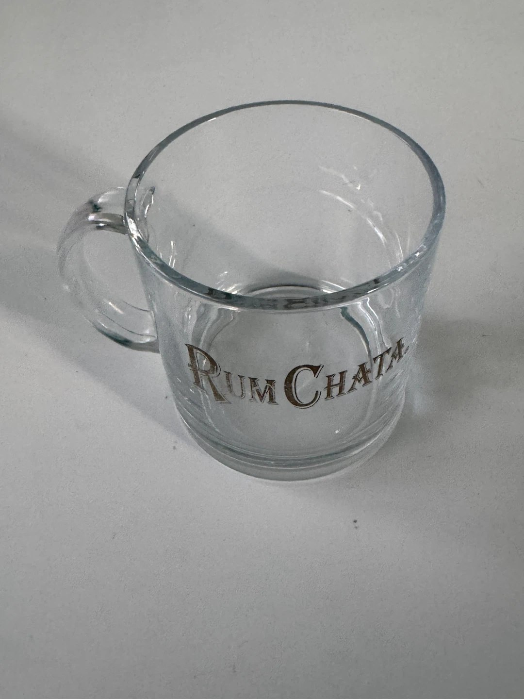 RumChata Clear Glass Mug