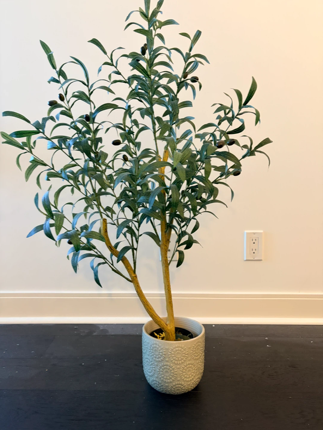 42” Artificial Olive Tree in Decorative Pot - photo 2