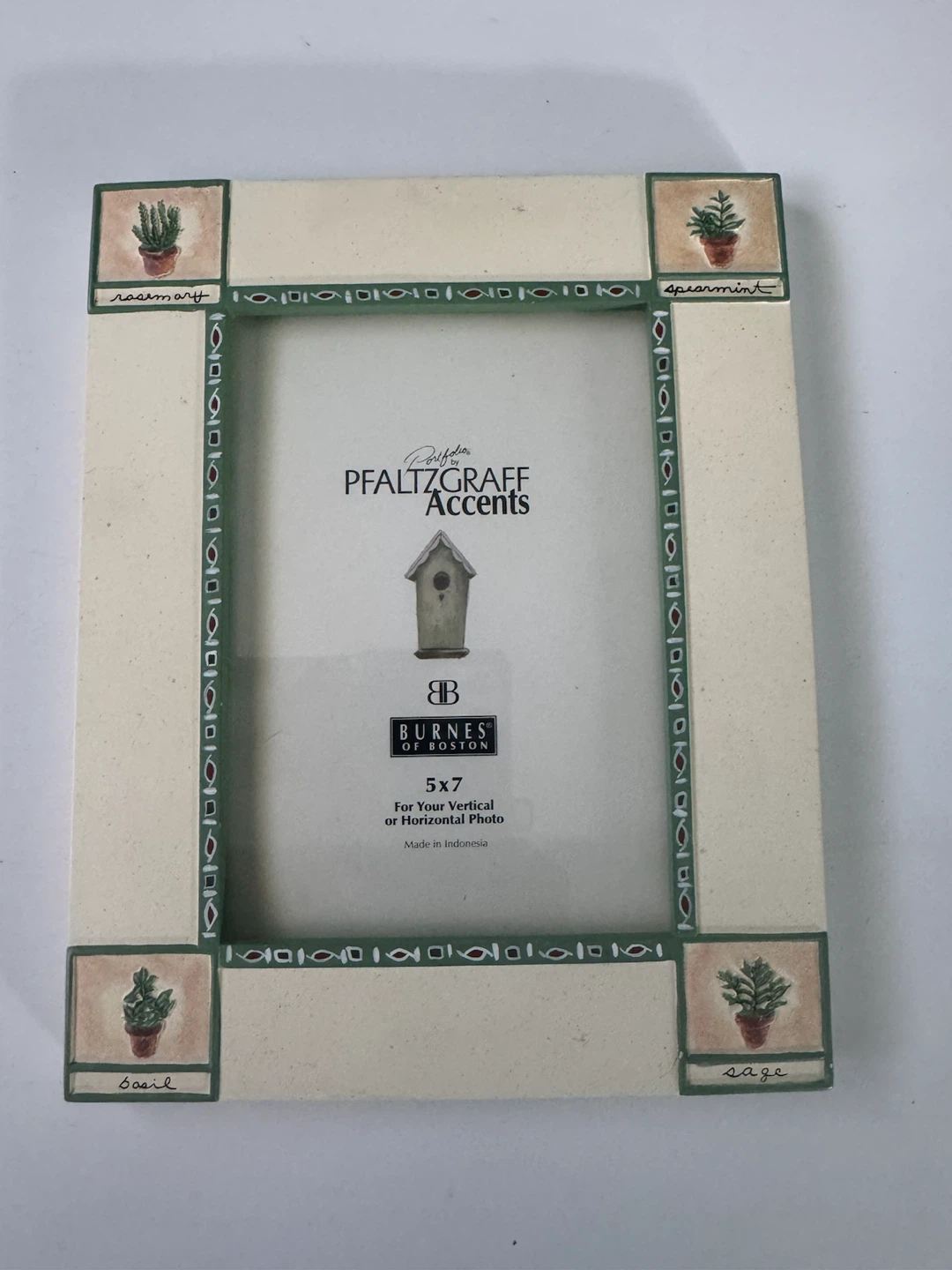 Pfaltzgraff Accents Herb Photo Frame 5x7