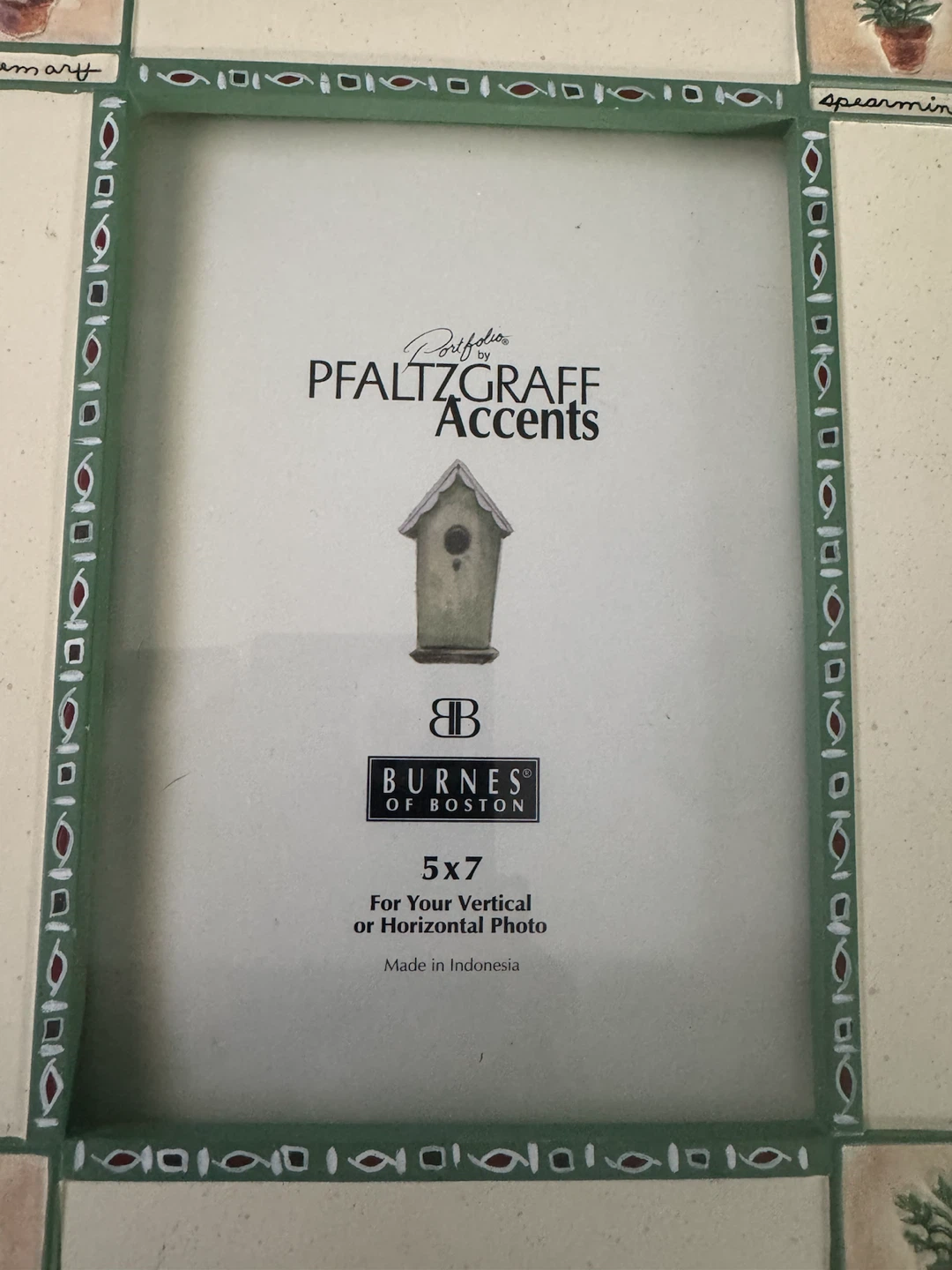 Pfaltzgraff Accents Herb Photo Frame 5x7 - photo 2