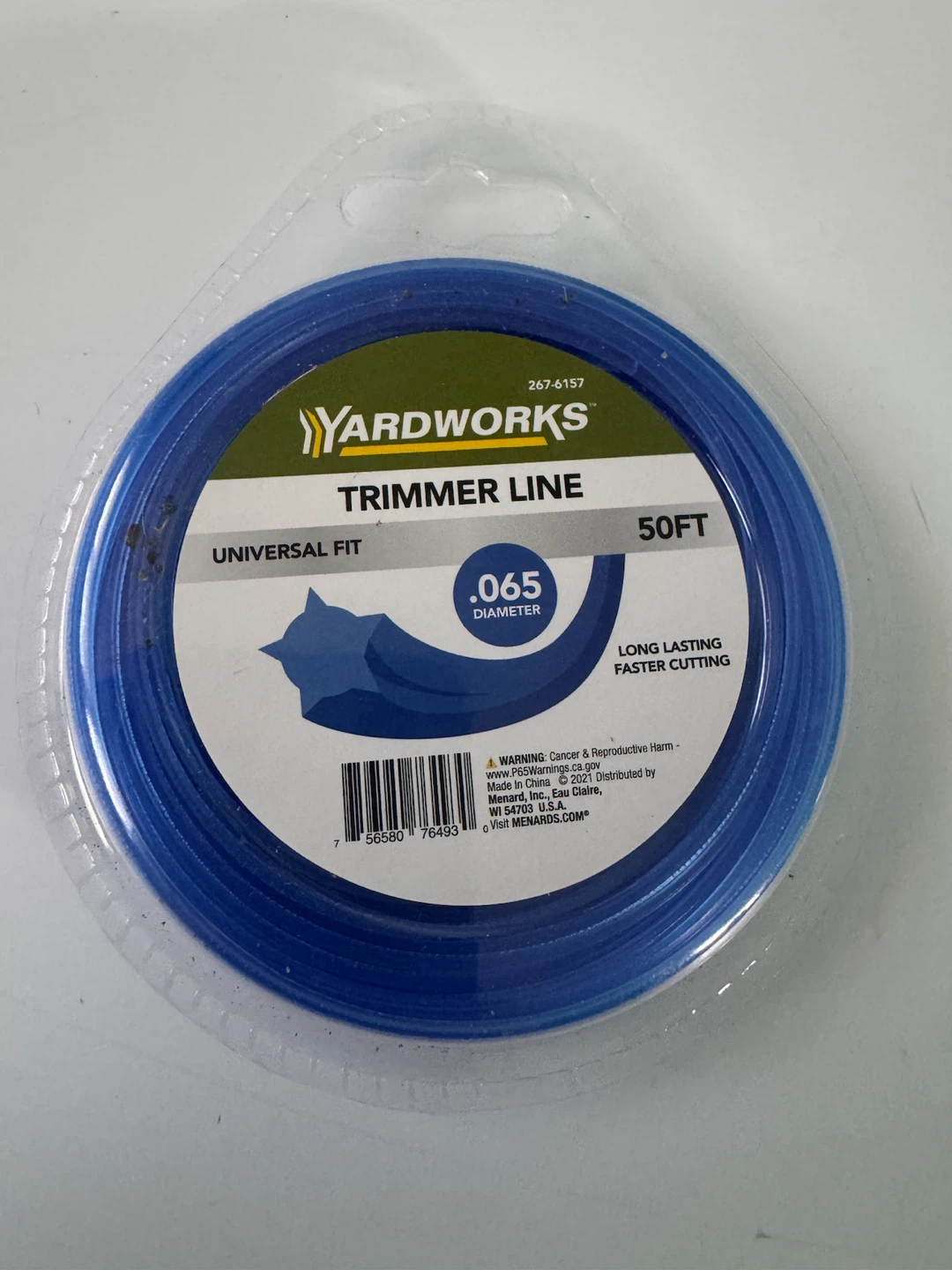 Yardworks Trimmer Line .065 Diameter 50ft